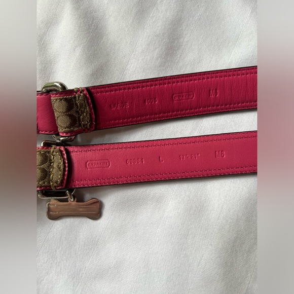 Coach Signature Mini C Dog Collar & Leash Set - Picture 8 of 9